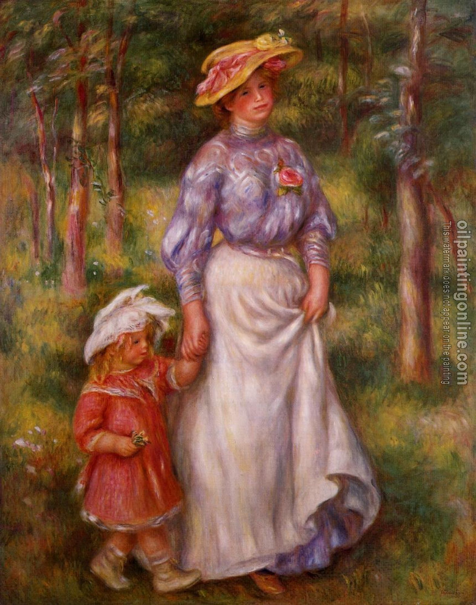 Renoir, Pierre Auguste - The Promenade, Julienne Dubanc and Adrienne